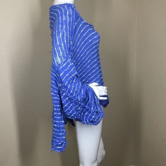 Free People Striped Island Girl Hacci Top (A7) - Picture 3 of 5